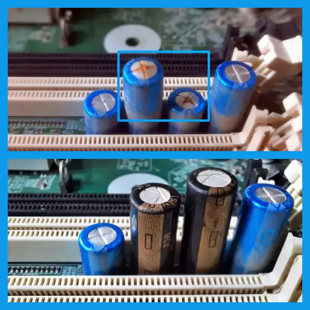 4 Changing the Blown Capacitors