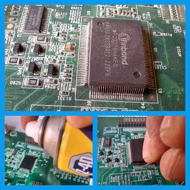 5 Clean the Power IC's Pins