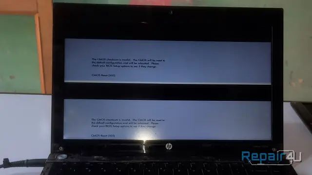 The Split Screen Fault in HP Probook 5320m Laptop After Fallen Down. Replace HP Laptop Screen